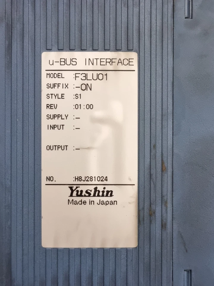 Yushin F3LU01 U-BUS INTERFACE MODULE MADE IN JAPAN F3LU01 (USED WORKING)